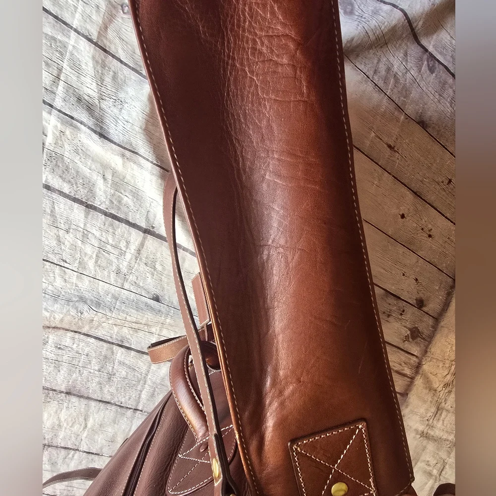 AUSTIN REED BROWN LEATHER CROSBODY LAPTOP/BRIEFCASE MAN MESSENGER BAG